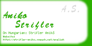 aniko strifler business card